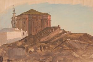 Rooftops near Sant’Andrea delle Fratte from the Pincio, Rome