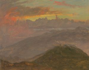 Sunset and Mountains