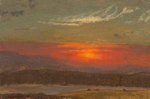 Sunset over the Catskills