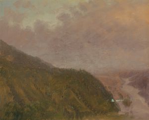 Valley from top of a high hill