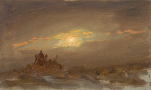 Winter Landscape at Moonlight