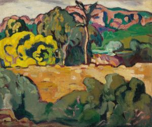 Paysage du midi aux palmier