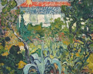 Le jardin de la maison au toit rouge