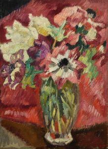 Bouquet au vase de Crystal