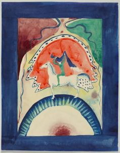 Design for the cover of the almanac ‘The Blue Rider’