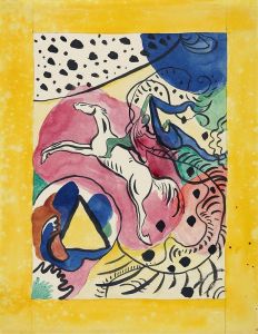 Design for the cover of the almanac ‘The Blue Rider’