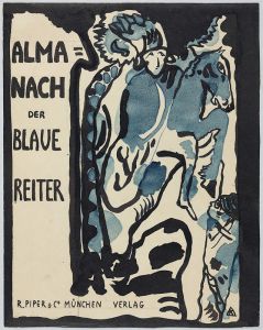 Final design for the cover of the almanac ‘The Blue Rider’