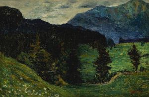 Kochel—Mountains with Firs
