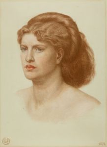 Portrait of fanny cornforth, head and shoulders