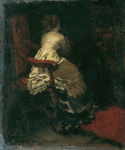 Dame im Lehnstuhl