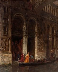 La sortie du Palais des Doges sous le pont des Soupirs