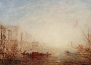 Venise, Le Grand Canal Au Soleil Levant