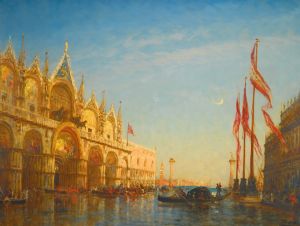 Inondations Sur La Place Saint Marc, Venise