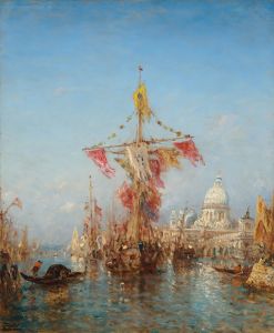 Fête de l’Assomption devant la Douane, Venise
