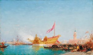 Le Bucentaure Vu Du Quai Des Esclavons, Venise