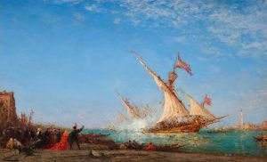 Coup de canon à Venise, jour de fête