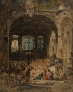 Fête dans un palais à Naples