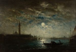 Venise et le Campanile au clair de lune