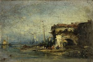 Vue d’Italie; la vieille porte