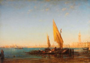 Venice; a Scene with Boats