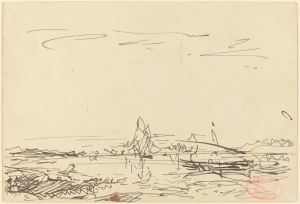 A Cove with a Sailboat