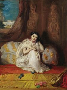 Jeune Fille Mauresque, Assise Dans Un Riche Intérieur