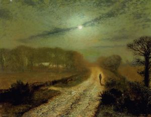 A moonlit landscape