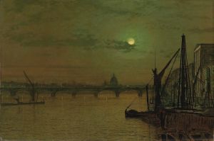 Waterloo Bridge, London, looking east