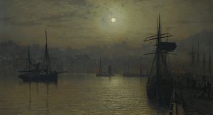 Old Scarborough, Full Moon, High Water