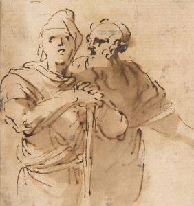 Two Men Seen Three- Quarter Length