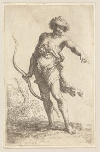 Man with Bow, Pointing to the Right