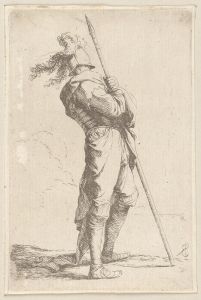 Soldier Holding His Lance with Both Hands