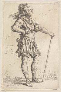 Soldier with Cane, Facing Right