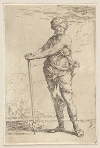 Soldier, Standing, Holding a Pike with Both Hands