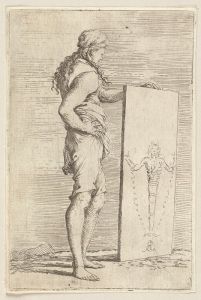 Young Man Viewing a Painting