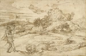 Landscape with St. Theodore Overcoming the Dragon
