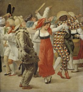 The Carnival in Rome. Fragment