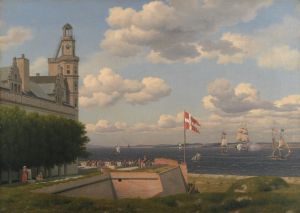 A View towards the Swedish Coast from the Ramparts of Kronborg Castle
