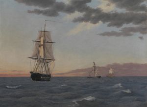 The Corvette ‘Galathea’ Lying to in order to Send Help to the Brig ‘St Jean’