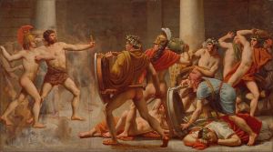 Ulysses’ revenge on Penelope’s suitors