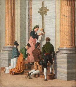 Devotion by the Holy Door of St. Peter’s Basilica
