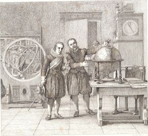Christian 4 i besøg hos Tycho Brahe på Uranienborg