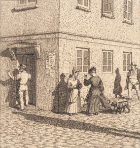 Et gadehjørne Illustration til Linearperspectiven , Tavle VII