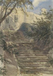 Tuintrap bij Haddon Hall