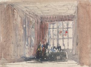 A Tudor Room with Figures