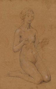 Femme nue agenouillée