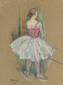 Danseuse En Pied Vue De Dos