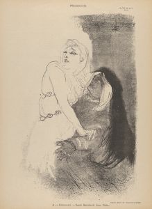 At the Théâtre de la Renaissance; Sarah Bernhardt in Phèdre