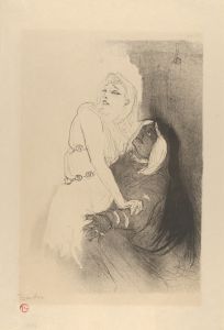 At the Théâtre de la Renaissance; Sarah Bernhardt in Phèdre.