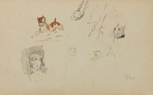 Chiens et sabots de cheval